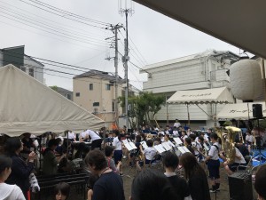 松本中学校吹奏楽部の演奏